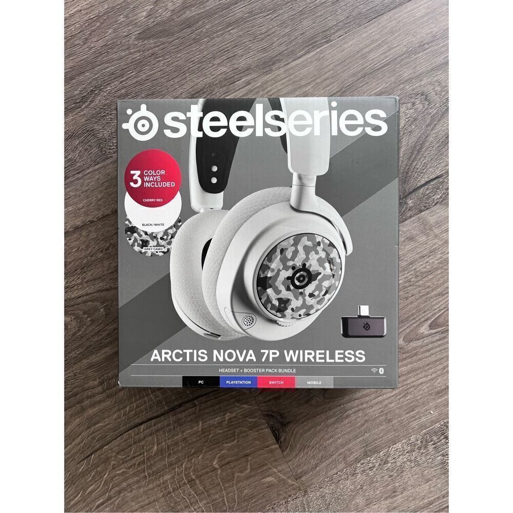SteelSeries Exclusive Nova 7 Headset with Booster Pack ,New sealed box